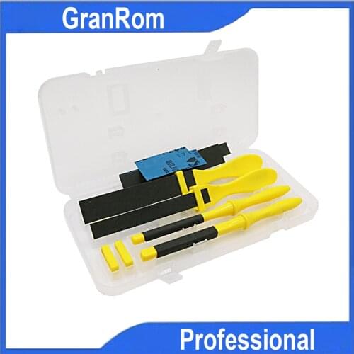 Flat Manual Sandpaper Clamp Rod Plastic Semicircular Sandpaper Roll Square Holder Sanding Clip Handheld Polishing Tools