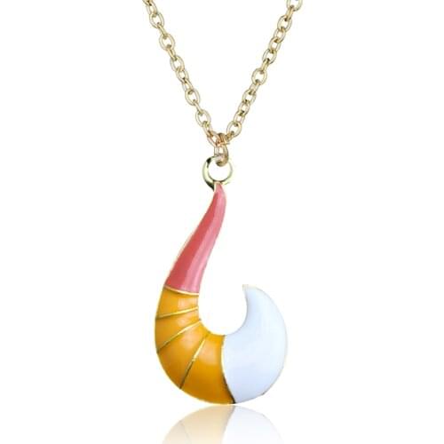 Anime Ladybugs Fox Tail Rena Rouges Necklace Gold Chain Choker for Woman Boys Girls Jewelry Cat Noir Necklace Accessories Gifts