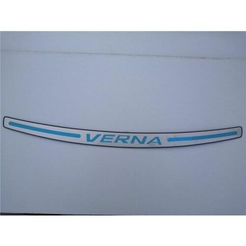 For Hyundai Solaris Verna i25 Grand Avega 2011-2016 stainless steel Rear Bumper Protector Sill Trunk Rear guard Tread Plate Trim