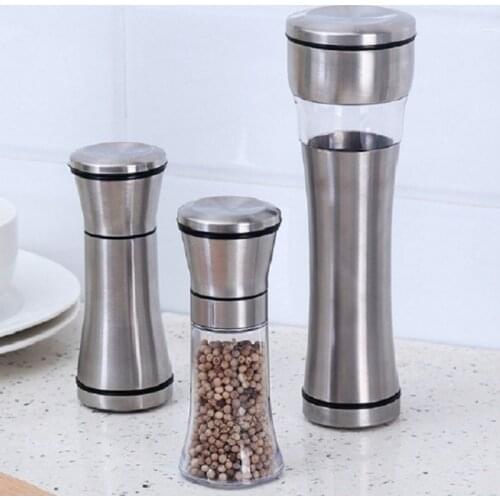 Stainless Steel Muller Manual Pepper Salt Spice Mill Grinder Kitchen Tools Mills