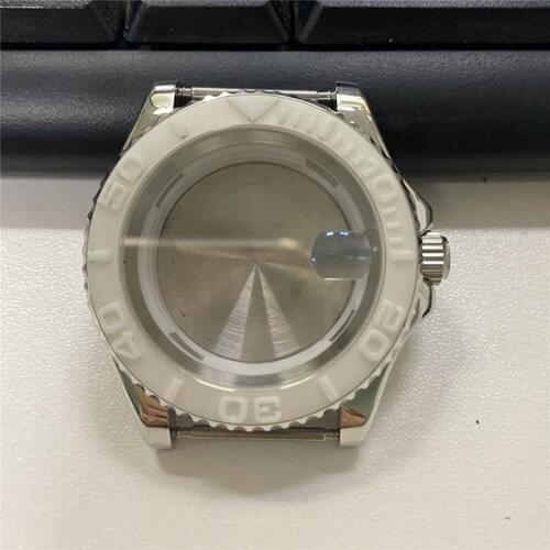 Replacement 40MM Stainless Steel Watch Case for Miyota 8215 8200 821A for Mingzhu 2813 Watch Repair Part