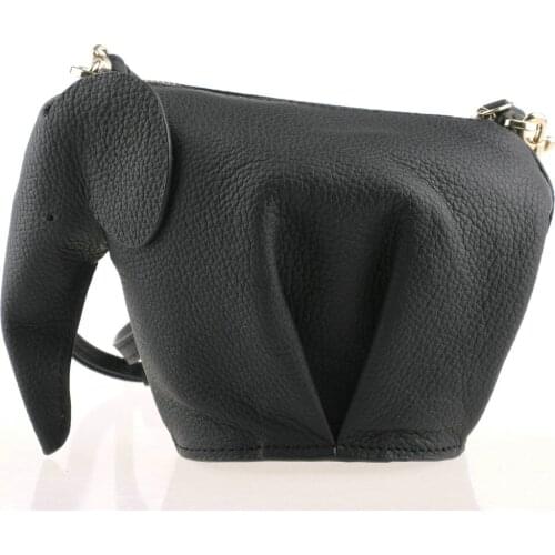 Genuine Leather Handmade Elephant bag Customized Cute Animal Shaped Clutch Coin Purse Women Crossbody Messenger Bags Monogram
