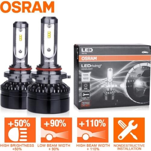 OSRAM H7 H4 led Bulbs HB3 HB4 car led Auto 6000K 9005 9006 9012 HIR2 H1 led h11 light headlight lamp سيارة العلوي لمبات (led)