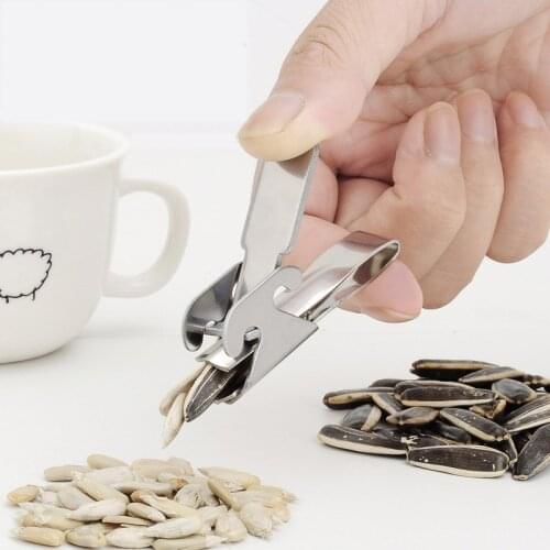 Creativity Simplicity Stainless steelSheller Nuts Opener Melon Seed Plier Clamp Pistachio Opener Sunflower Seeds Kitchen Tools
