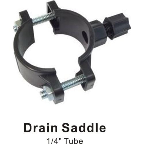 Universal Black Drain Saddle Clamp for Reverse Osmosis RO System Drain Connection 1/4" Pipe