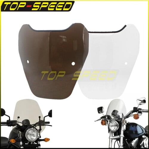 Universal Motorcycle Windshield Extension Adjustable Windscreen Deflector For Kawasaki BMW Honda Yamaha Suzuki