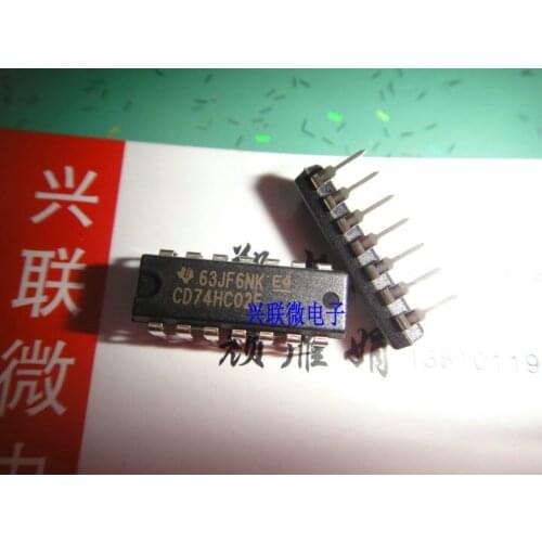 In stock 100% New&Original 5pcs/lot CD74HC02E 74HC02 DIP14