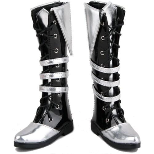 [wamami] 54# Silver 1/4 SD DOD BJD Dollfie Synthetic Leather Boots/Shoes