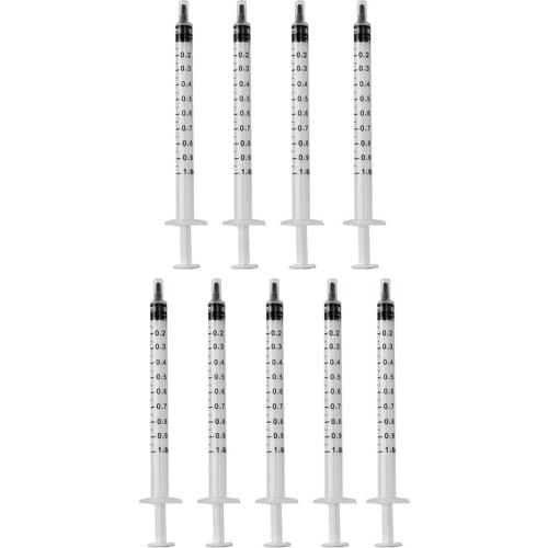 1ml/1cc Dispensing Plastic Liquid Dispenser Syringe Industrial Glues Manual Syringe Pack of 30