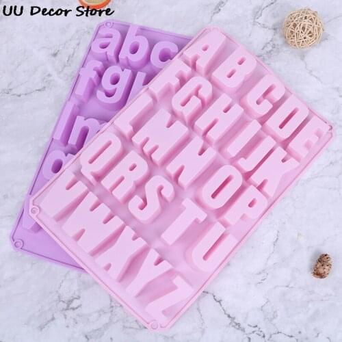1Pcs Alphabet Concrete Molds Plaster Number Silicon Mold Concrete Capital Letter Mold English Letters Molds