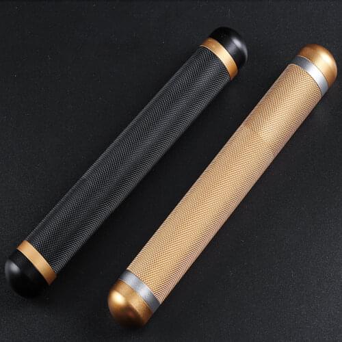 New 1pcs Metal Cigar Tube Portable Aluminum Travel Cigar Case Humidor Holder Mini Cigar box for 1 170*22mm Cigar Gold Black