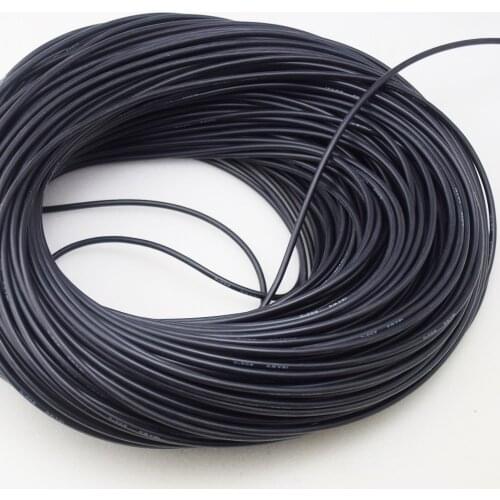 18 AWG 50m Gauge Silicone Wire Flexible Stranded Copper Cable For RC Black