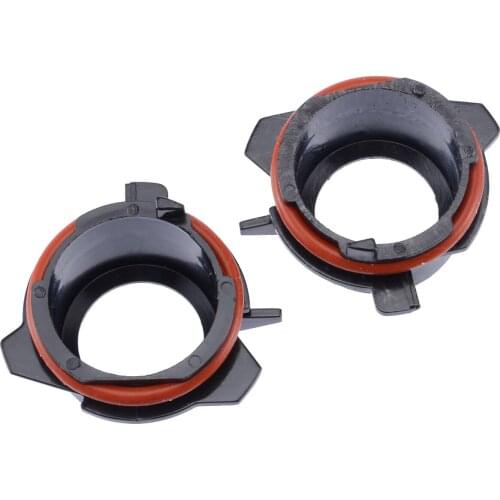 2pcs H7 Headlight Bulb Adapter Holder Xenon Bulb Conversion Adapter Holder For BMW E39 5 Series 1997-2003