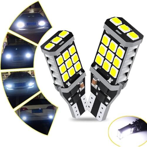 2X ed T15 W16W NO Error 921 912 21SMD 2835 Car Backup Reserve Lights Bulb for BMW e46 e90 e60 e36 x5 e53 e70 f30 e61 e39 6000k