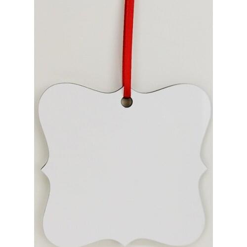 30pcs/lot sublimation blank Christmas tree decoration pendant MDF two-sided printing DIY gifts heat transfer printing products