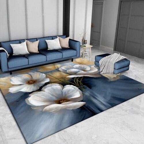 Abstract Art Hallway Rug 3D Flower Carpets For Living Room Bedroom Area Rugs Kitchen Anti-skid Doormat Hotel Corridor Toilet Mat