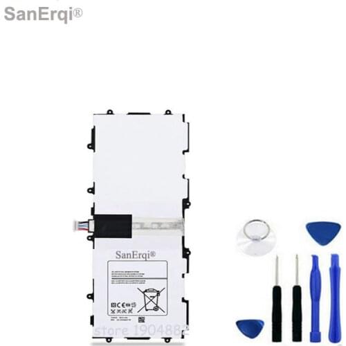 For Samsung galaxy Tab 3 10.1 P5200 P5210 P5220 Battery 6800mAh T4500E T4500C SP3081A9H Battery SanErqi