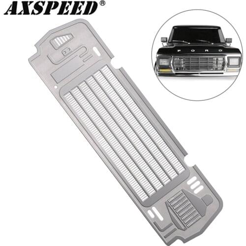 AXSPEED RC Car Air Intake Grille Front Water Tank Cooling Net Metal Radiator Grill Plate for 1/10 TRAXXAS TRX4 Defender Parts