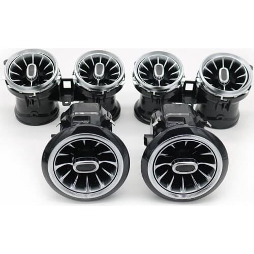 Car Decore Front And Rear Turbo Air Vent Outlet Ambient Light 2016-2021 64 Colors Atmosphere Light For Mercedes E-class W213