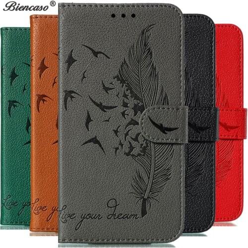 Feather Embossing Wallet Flip Cases For Motorola G7 Play G7 Power Z4 Play One Pro One Zoom Back Cover For Moto E6 Play G8 Plus