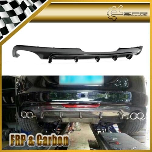 For Audi TT MK2 (Type 8J) Carbon Fiber Rear Diffuser (Twin Double Exhaust,Not for TTS & TTRS) Glossy Finish Bumper Splitter Kit