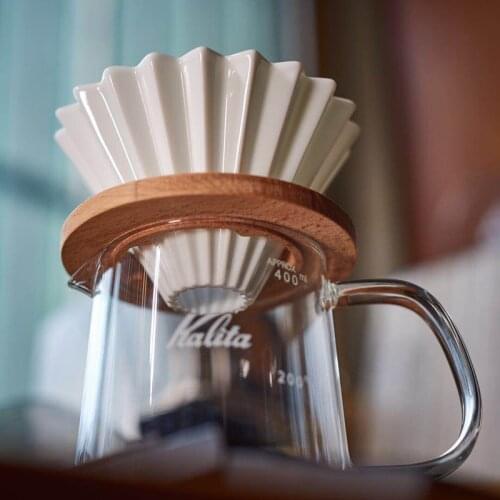 Ceramic Coffee Filter Cup Pour Over Coffee Maker with Stand V60 Funnel Dripper Cake Filter Cup Coffee Accessories
