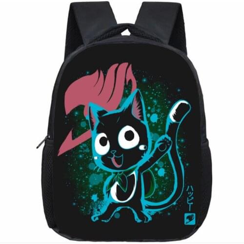 Cute FAIRY TAIL Backpack School Bags Beautiful Printing Pattern Bags Beautiful Kindergarten Backpack Anime School Supplies