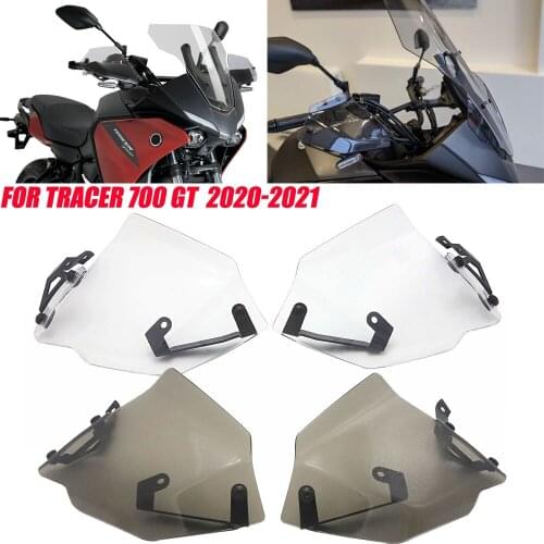 Motorcycle Brown Handguard Extensions Hand Shield Protector Windshield FOR TRACER 700 GT TRACER 7 GT MT-07 MT07 Tracer 2020 2021