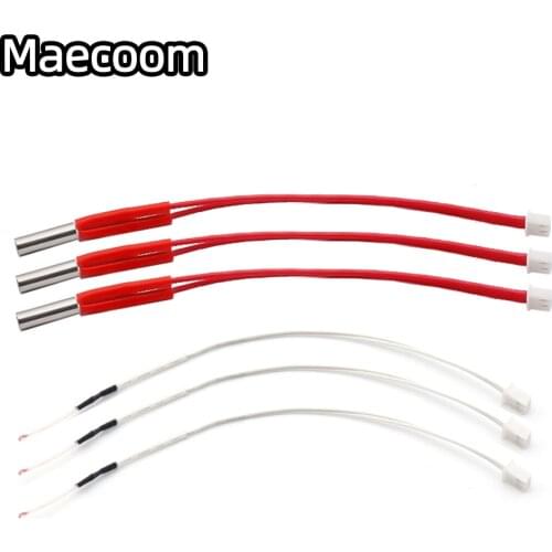3D Printers Cartridge Heater 12V/24V 40W 6*20mm 150mm 100K NTC 3950 Thermistors For MK8 Extruder Parts Heat Part