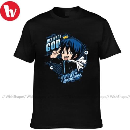 Noragami T Shirt Fashion 100 Percent Cotton Beach T-Shirt Short Sleeve Printed Tshirt Big Male