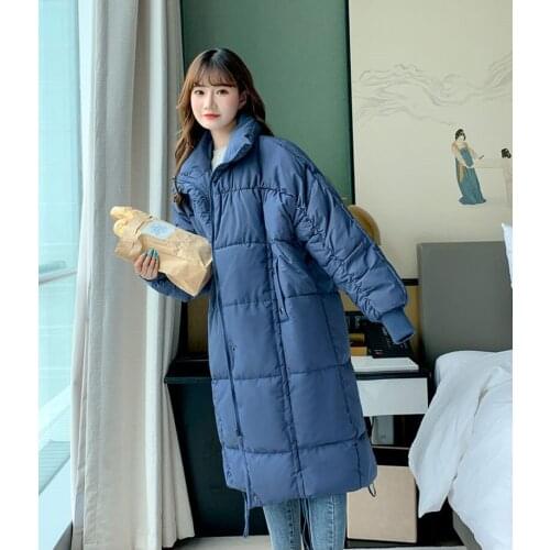 New Autumn Winter Cotton Down cotton Jacket Women Fashion Casual Thick Warm Overcoat Womens Long Quality Parka Jackets wl008