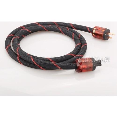 New P101 Copper US Power Cord Cable With Figure 8 IEC Female socket Audiophile HIFI Power Cable