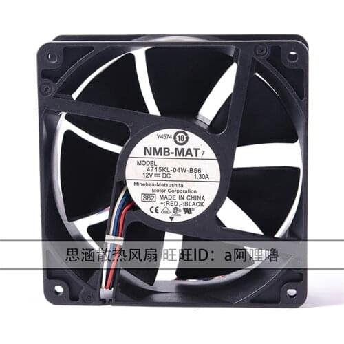 12038 12V 1.3A Y4574 4715KL-04W-B56 PWM temperature control chassis fan