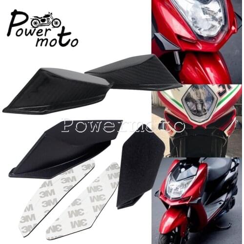 Carbon Fiber 2x Supersport Scooter Aero Dynamic Wing Kit Downforce Fairing Aerodynamic Winglet for Ducati 1299 V4R RVF CBR1000RR