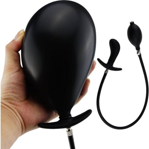 Silicone Inflatable Anal Plug Expansion Butt Plug Vaginal Anus Dilator Prostate Massage Anal Sex Toys For Women Men Couples