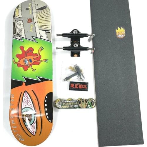 Skateboard Toymachine Complete Set Of 8.0/8.125/8.25/8.375/8.5 Professional 7 Layers Of Canadian Maple Stain High Quality