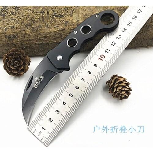 Edc Boston Outdoor Folding Knife Claw Knife Scimitar Portable Pocket Knife Camping Knife Tactical Knife Pocket Fruit Knife