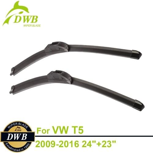 Wiper Blades for Volkswagen T5 California & Caravelle 2009-2016 24"+23", 2pcs Free Shipping, Expert Fit Windshield Wipers
