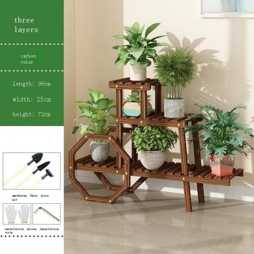 Estante Para Flores Garden Shelves For Table Wood Estanteria Plantas Dekoration Plant Rack Outdoor Stojak Na Kwiaty Flower Stand