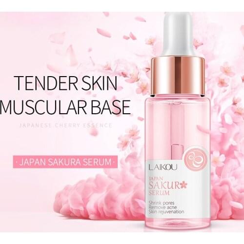 17ML Sakura suero nutrir Esencia de aceite de Control de brillo de rejuvenecimiento suero blanqueador para piel cuidado de la p