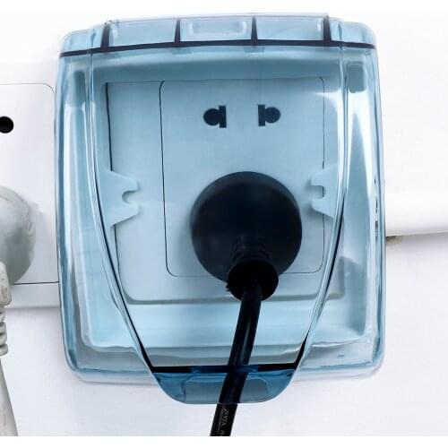 Universal Plastic Waterproof 86 Type Wall Socket Plate Panel Switch Box Cover Protector High Quality Home Safety Accessories