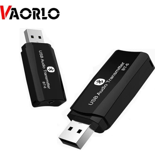 VAORLO USB Bluetooth transmitter For PC TV 3.5mm AUX Jack 5.0 Bluetooth Receiver For Car Mini Stereo Audio Wireless Adapter Aptx