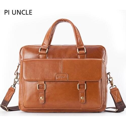 2020 high quality new mens leather briefcase mens business large capacity single shoulder messenger bag brand leather handbag