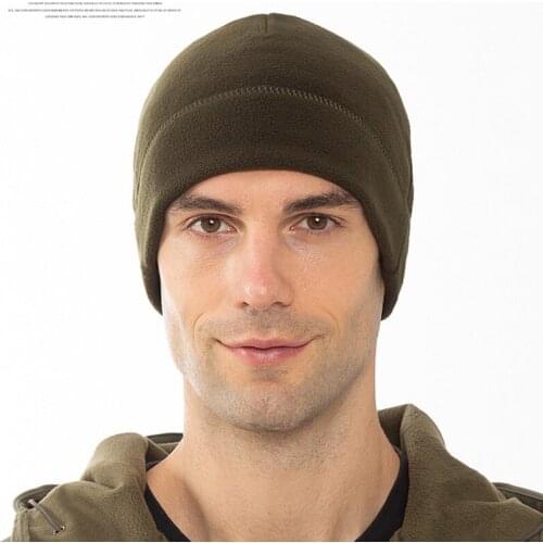 Winter Ski Cycling Cap Windproof Thermal Fleece Cycling Cap Running Skiing Motocycle Head Hat Snow Outdoor Headwear