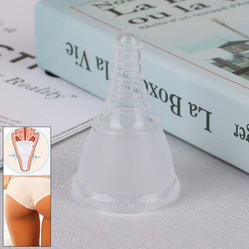 1PCS Menstrual Cups Foldable Feminine Hygiene Hollow Tail Menstrual Collector Soft Silicone Cup Reusable Menstrual Cup New