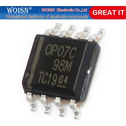 10PCS OP07CDR SOP8 OP07C SOP OP07 SMD General operational amplifier New original In Stock