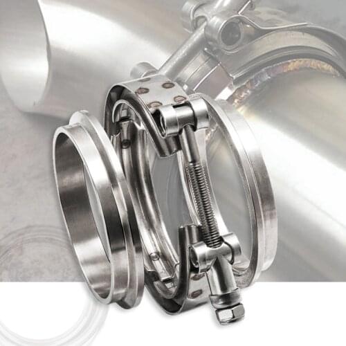 3'' Inch SS304 V-Band Clamp Stainless Steel M/F 3 v band Turbo Exhaust Downpipe