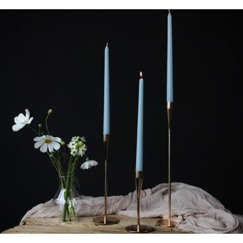 4 Pcs Unique Design Handmade Stick Candles Wedding Decorative Christmas Dinner Home Decoration