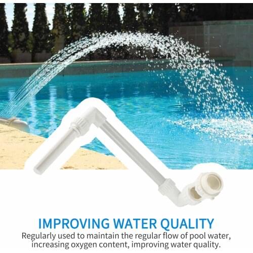 Swimming Pool Fountain Kit Enhance Water Quality Easy Installation PVC Safe Swimming Pool Accessories for Swimming Pool