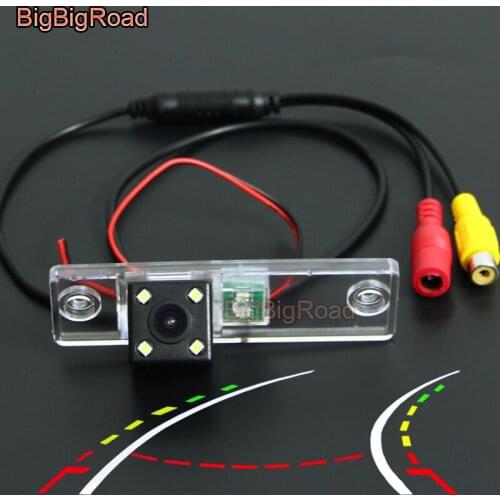 BigBigRoad Car Intelligent Dynamic Tracks Rear View CCD Camera For Toyota Sequoia MK2 4Runner Land CRUISER Prado SW4 Fortuner